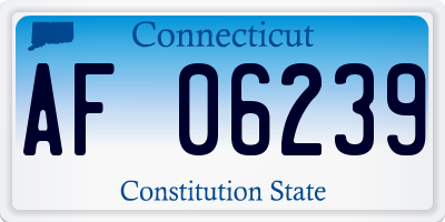 CT license plate AF06239