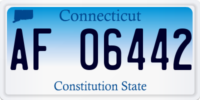 CT license plate AF06442