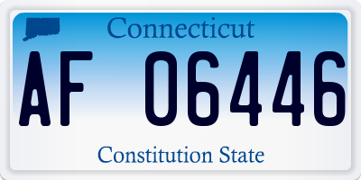 CT license plate AF06446