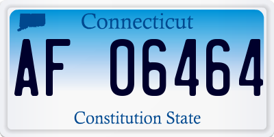 CT license plate AF06464