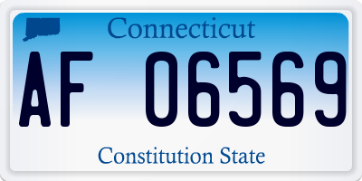 CT license plate AF06569