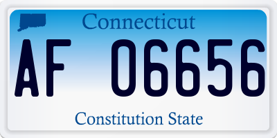 CT license plate AF06656