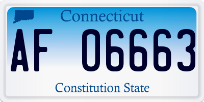 CT license plate AF06663