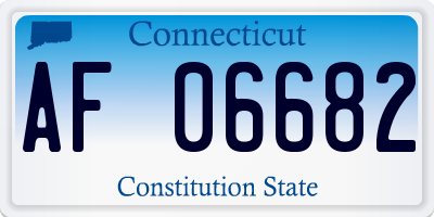 CT license plate AF06682
