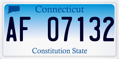 CT license plate AF07132
