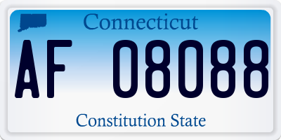 CT license plate AF08088