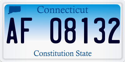CT license plate AF08132