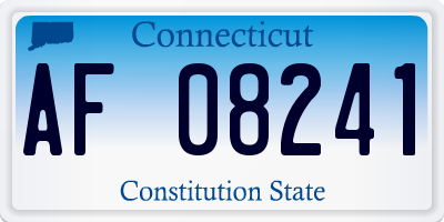 CT license plate AF08241