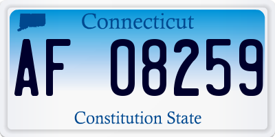 CT license plate AF08259