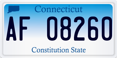 CT license plate AF08260