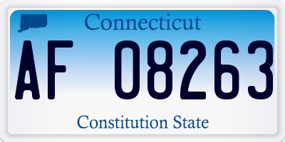 CT license plate AF08263