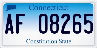 CT license plate AF08265