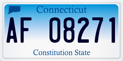 CT license plate AF08271