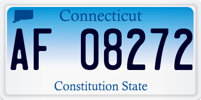 CT license plate AF08272