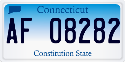 CT license plate AF08282