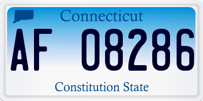 CT license plate AF08286