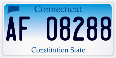 CT license plate AF08288