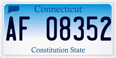 CT license plate AF08352