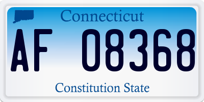 CT license plate AF08368