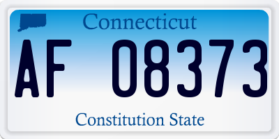CT license plate AF08373