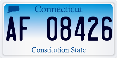CT license plate AF08426