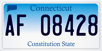 CT license plate AF08428