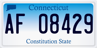 CT license plate AF08429