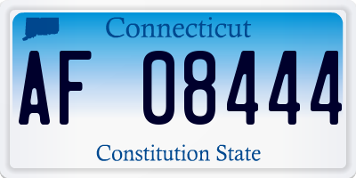 CT license plate AF08444