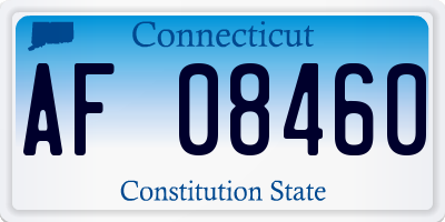 CT license plate AF08460