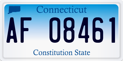 CT license plate AF08461