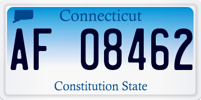 CT license plate AF08462