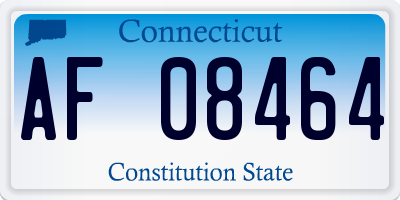 CT license plate AF08464