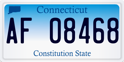 CT license plate AF08468