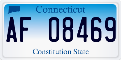 CT license plate AF08469