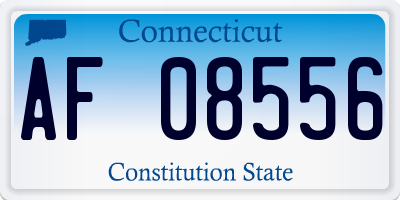 CT license plate AF08556