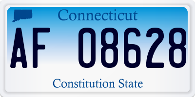CT license plate AF08628