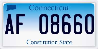 CT license plate AF08660