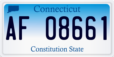 CT license plate AF08661