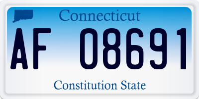 CT license plate AF08691