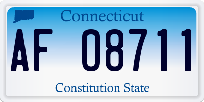 CT license plate AF08711