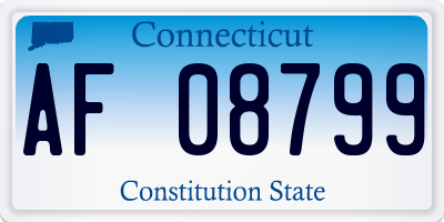 CT license plate AF08799