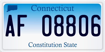 CT license plate AF08806