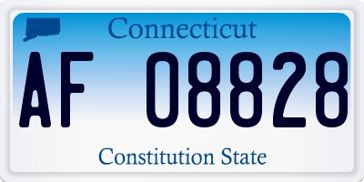 CT license plate AF08828