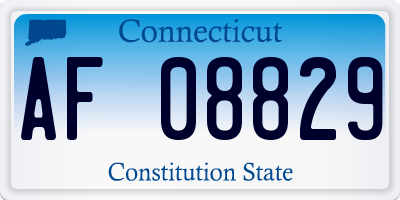 CT license plate AF08829
