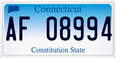 CT license plate AF08994