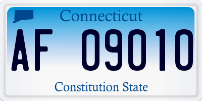 CT license plate AF09010