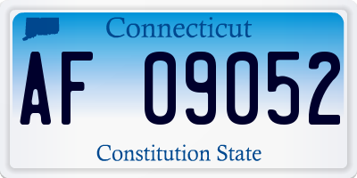 CT license plate AF09052