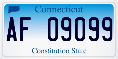 CT license plate AF09099
