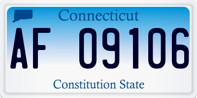 CT license plate AF09106