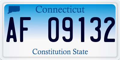 CT license plate AF09132